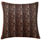 Flair Industries 24" Square Cheetah Print Decorative Double Sided Throw Pillow in Brown and Pink, , large