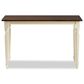 Baxton Studio Napoleon Dining Table in Antique cherry and Buttermilk - Table Only, , large