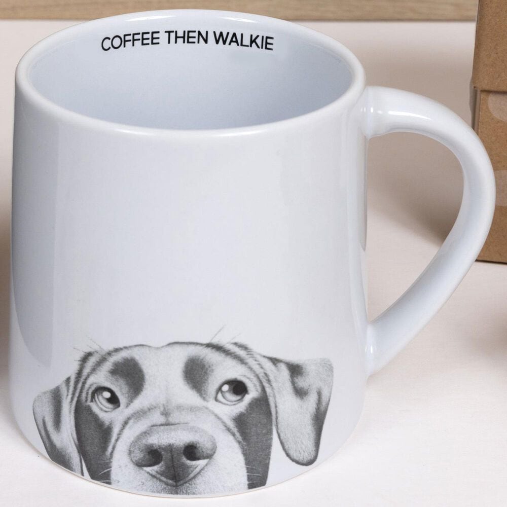 Pavilion Coffee Then Walkie 17 Oz Mug in Gray and White, , large