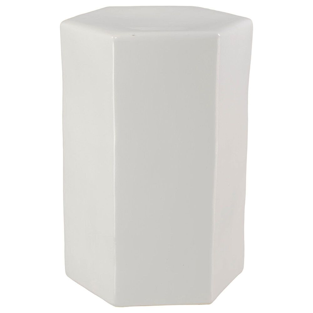 Splendor Living Kingsley Large Side Table in White, , large