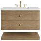 James Martin Allamari 36" Single Bathroom Vanity in Dune Mist with 3 cm Tajnar Eclos Top and Rectangular Sink, , large