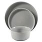 Gibson Homewares Dempsey Road 12-Piece Dinnerware Set in Matte Grey, , large