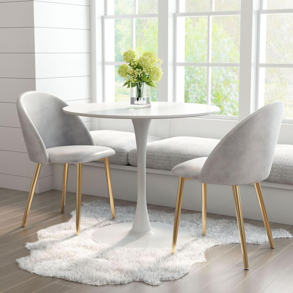 Zuo Modern Opus Dining Table in White - Table Only, , large
