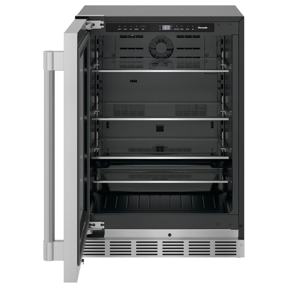 Thermador 5.2 Cu. Ft. 24" Professional Handle Under Counter Refrigerator with Left Hinge in Stainless Steel, , large