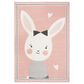 Safavieh Carousel CRK166 5"3" x 7"6" Pink and Ivory Kids  Area Rug, , large