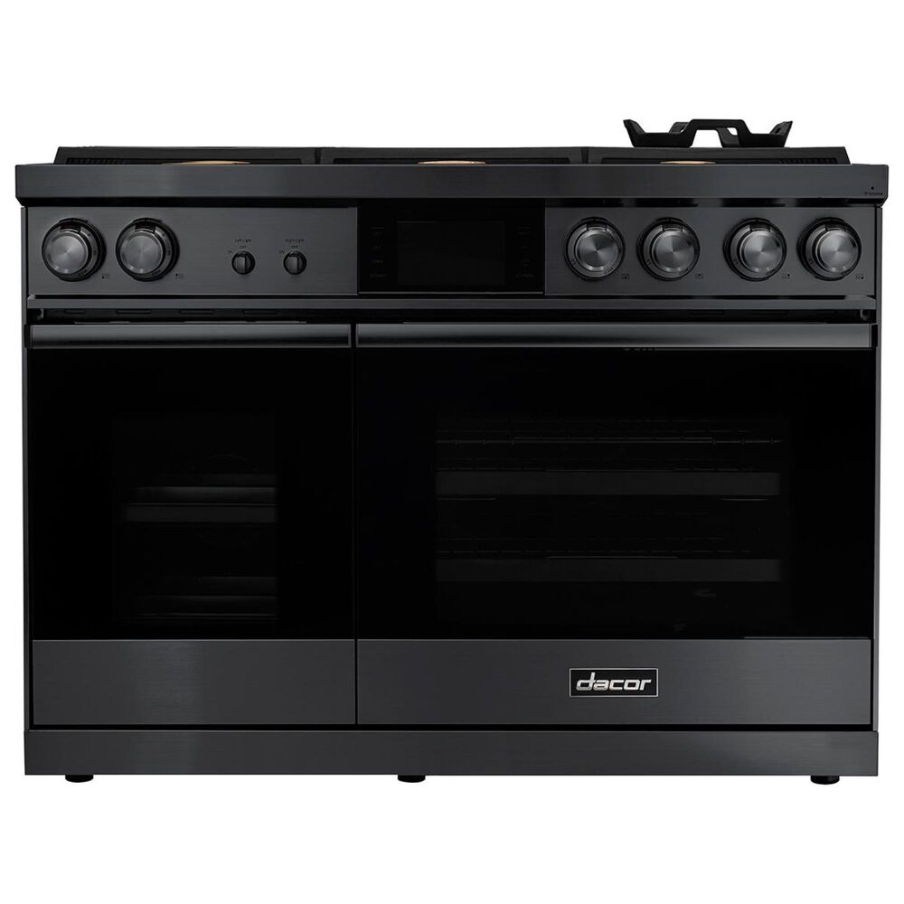 Dacor Modernist 48" Dual Fuel Steam Liquid Propane Range in Graphite Stainless Steel, , large