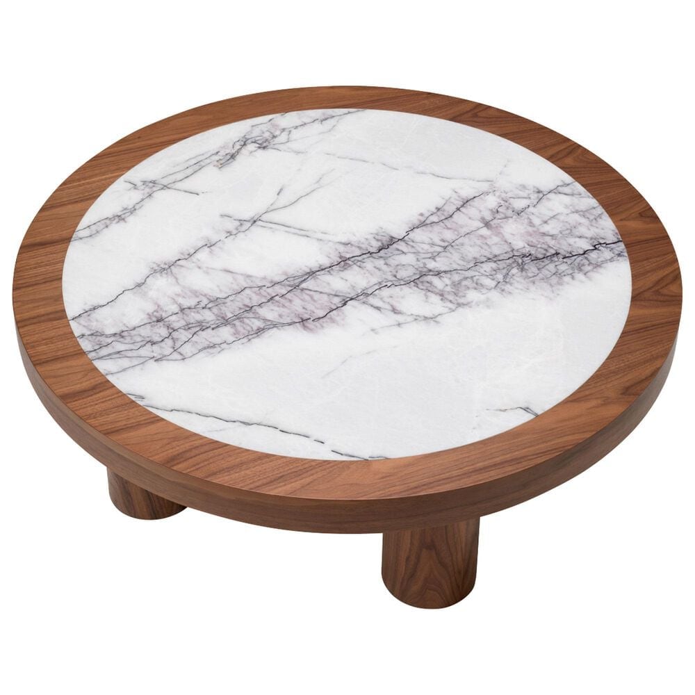 Eichholtz Presedio Coffee Table in Walnut and Bianco Lilac, , large