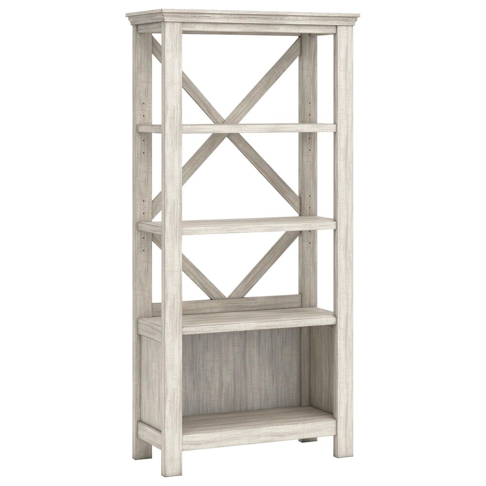 Ashley Carynhurst 3-Piece Office Desk Set in Whitewash, , large