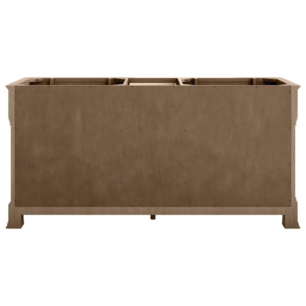 James Martin Vanities Brookfield 72&quot; Double Bathroom Vanity in Pecan with 3cm Ethereal Noctis Quartz Top and Rectangular Sinks, , large
