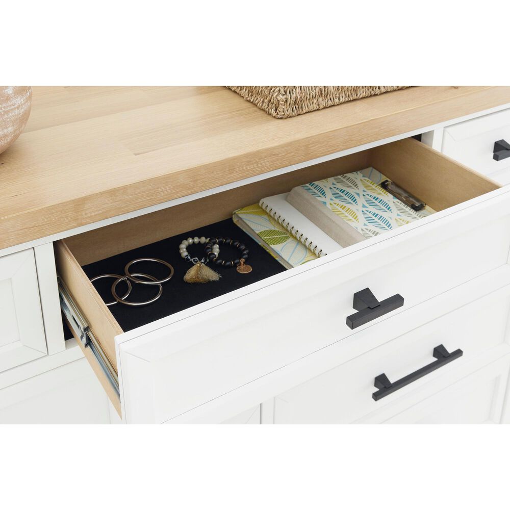 Ashley Ashbryn Dresser in White and Natural, , large