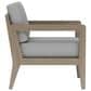 Homestyles Sustain 4-Piece Patio Conversation Set with Coffee Table in Stain Brown, , large