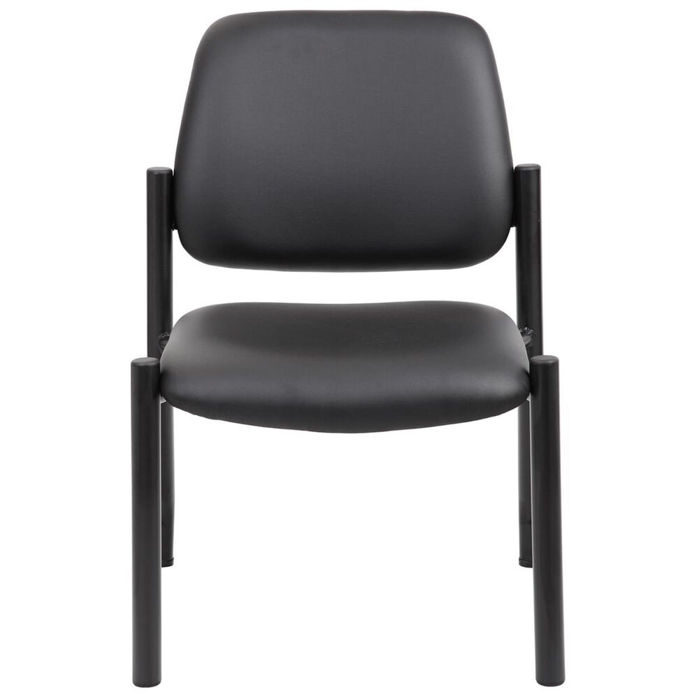 Regal Co. Boss Armless Guest Chair in Black, , large
