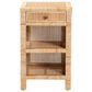 Baxton Studio Bella 1-Drawer Nightstand in Natural Brown, , large