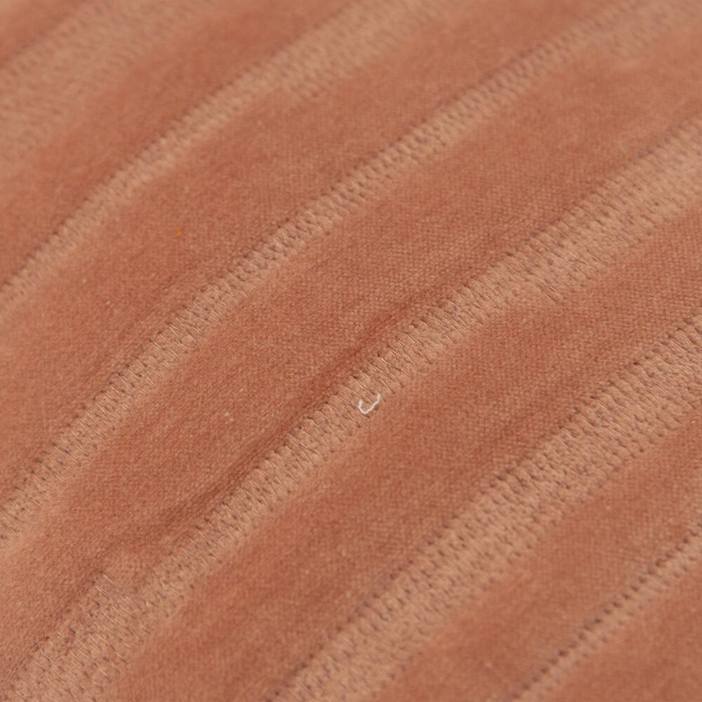 Rizzy Home 14&quot; x 26&quot; Striped Down Filled Lumbar Pillow in Terra Cotta, , large