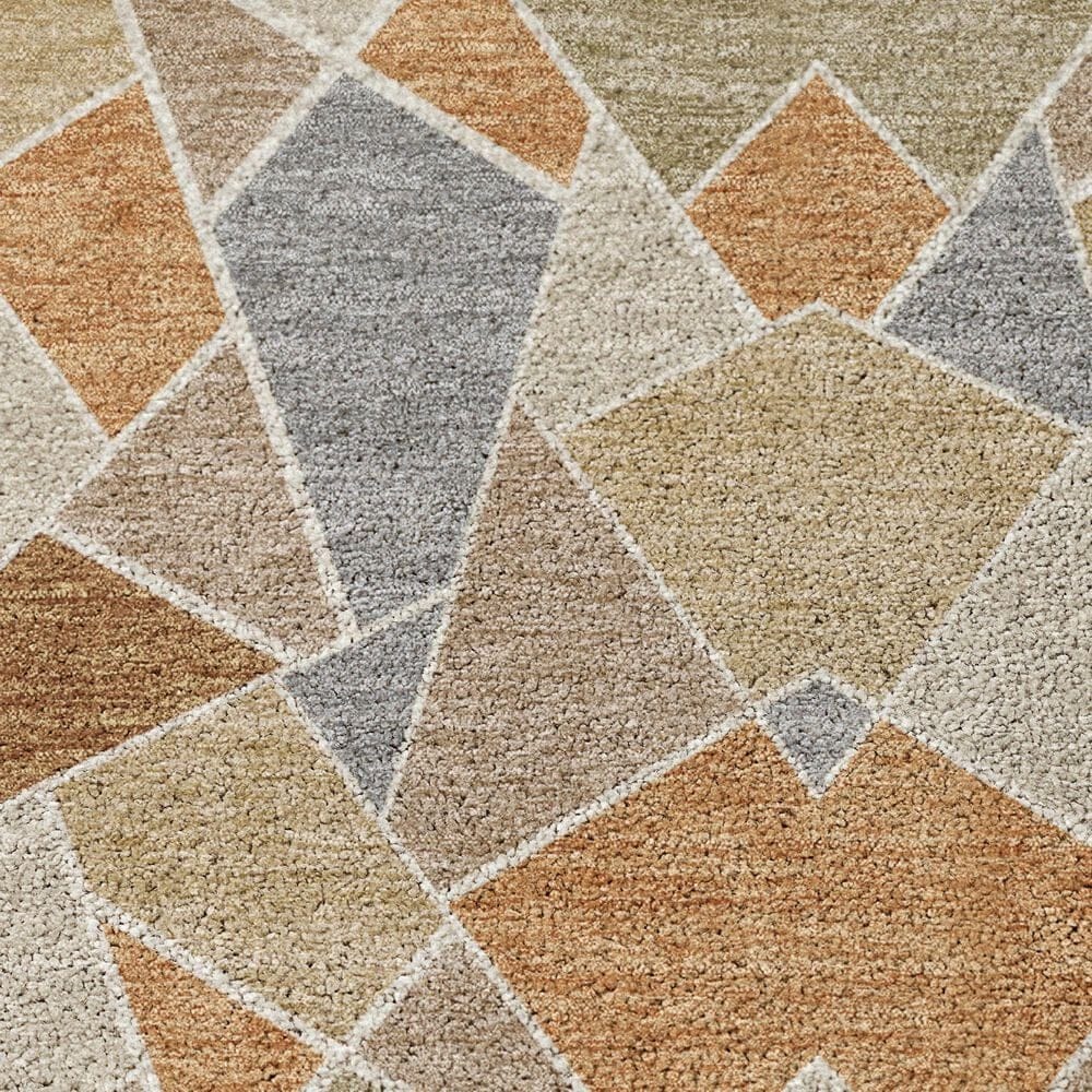 Dalyn Rug Company Kenner Geometric Copper 3' x 5' Area Rug, , large