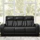 Ashley Boyington Power Reclining Sofa in Black, , large