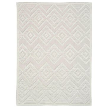 Nourison Versatile 2" x 4" Ivory and White Indoor/Outdoor Area Rug, , large
