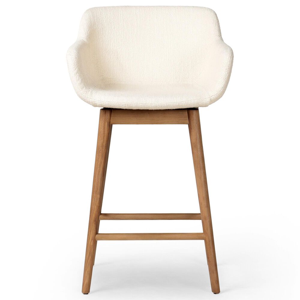 Four Hands Hannah Swivel Counter Stool in Amber Ash, , large