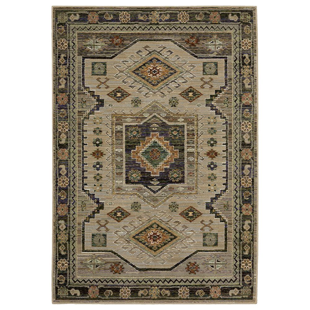 Oriental Weavers Andorra 10" x 13"2" Green and Multicolor Area Rug, , large