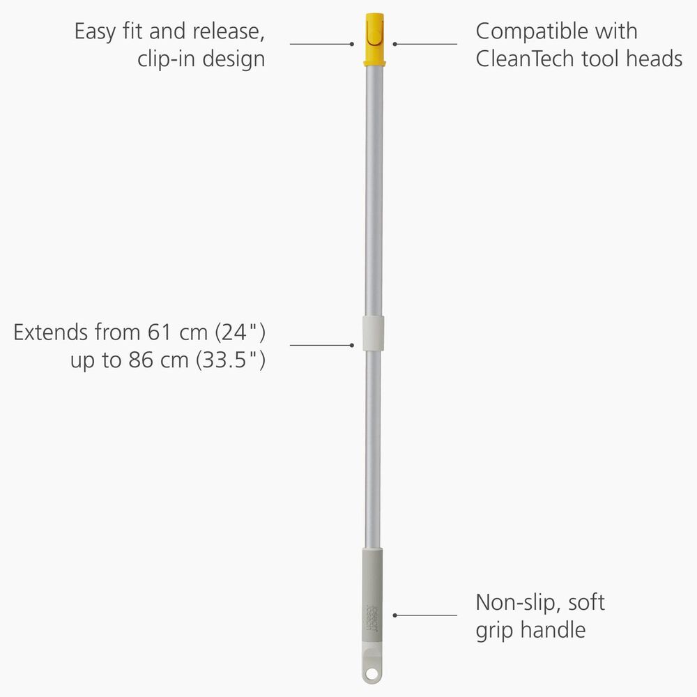 Joseph Joseph CleanTech Telescopic Extension Pole in Silver, , large