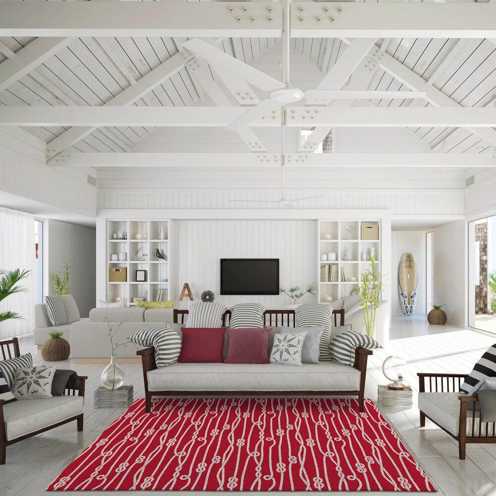 Dalyn Rug Company Harbor Contemporary 3&#39; x 5&#39; Red Indoor/Outdoor Area Rug, , large