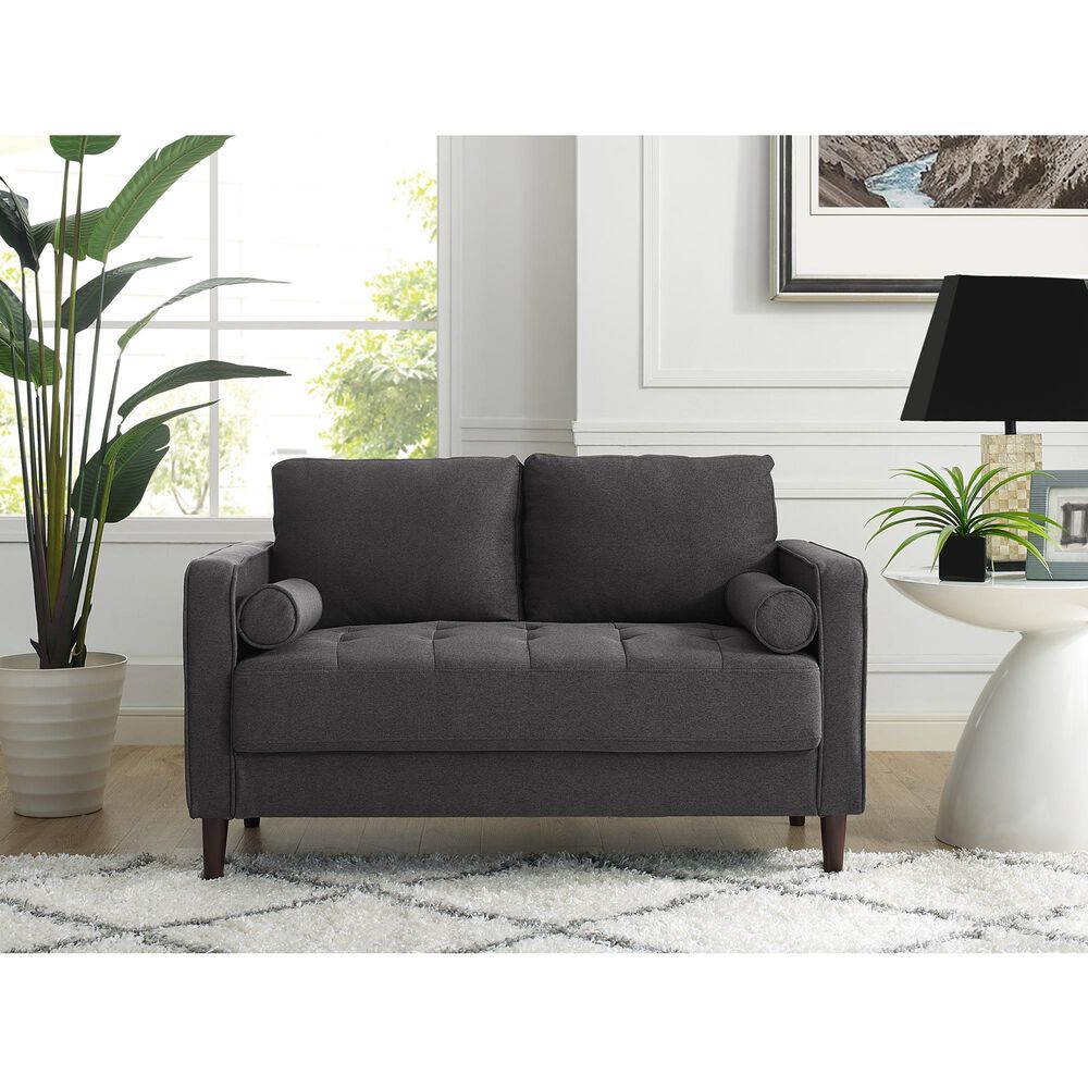 Lifestyle Solutions Langford Stationary Loveseat in Grey, , large