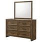 Crown Mark Lorraine 4 Piece Queen Panel Bedroom Set in Brown, , large