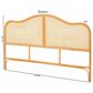 Baxton Studio Adelita Queen Arched Panel Headboard in Light Honey, , large