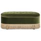Jennifer Taylor Home Melinda Storage Bench with Tufted Bullion Fringe in Olive Green, , large