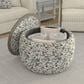 Emerald Home Furnishings Cecily Storage Ottoman in Blue Meadow, , large