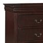 Crown Mark Louis Philip 3-Piece King Bedroom Set in Cherry, , large