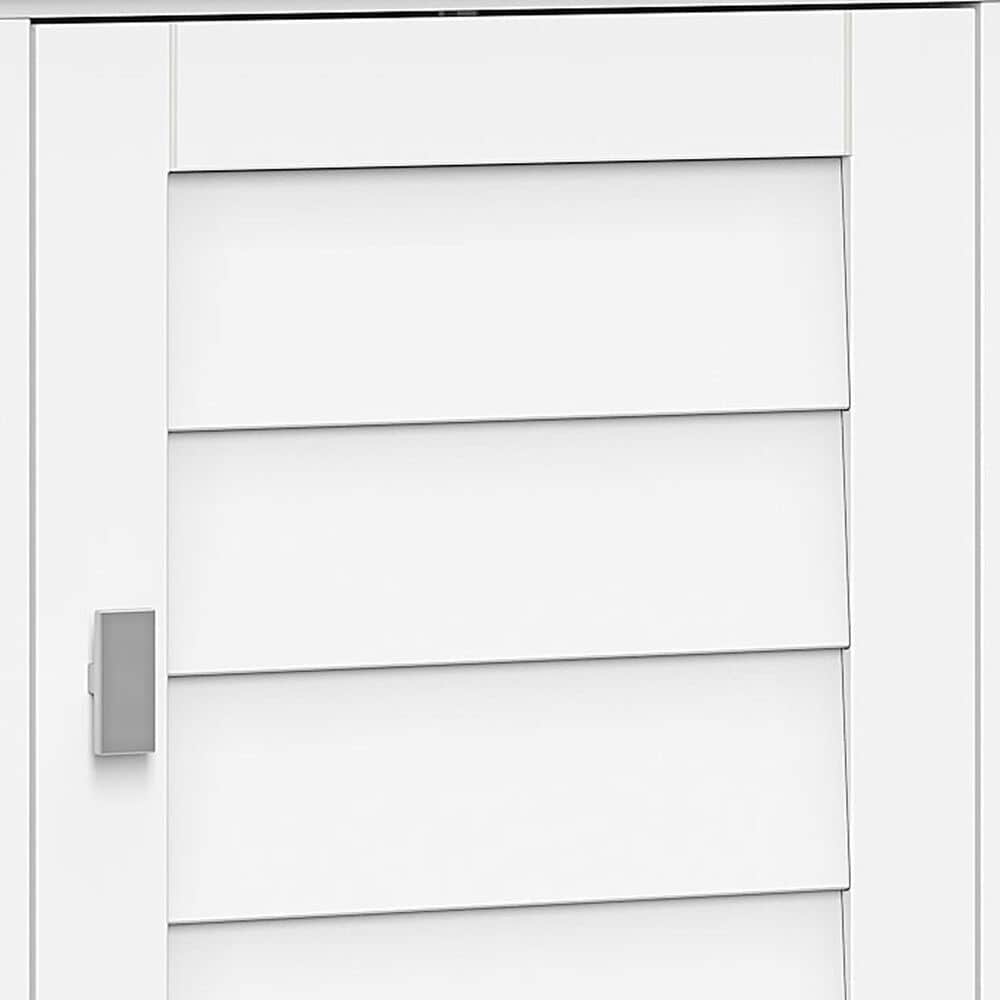 RiverRidge Home Brookfield 1-Door Floor Cabinet with Side Shelves in White, , large