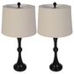 Timberlake 28" Table Lamp with USB Charging Ports and Touch Control in Black (Set of 2), , large