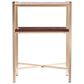 Southern Enterprises Ardmillan Storage End Table in Brass, Tobacco, and White, , large
