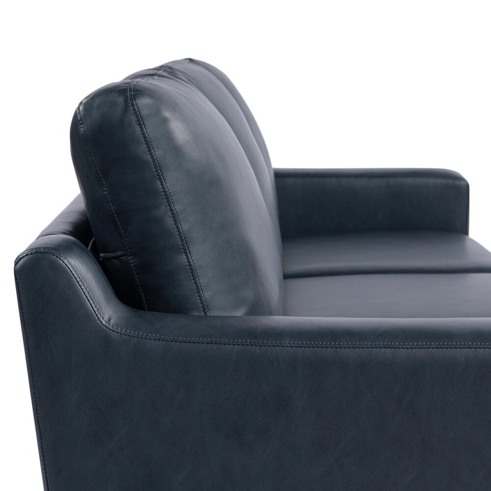 Lifestyle Solutions Fletcher Stationary Loveseat in Navy, , large