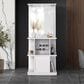 Mayberry Hill Wendolyn Wine Cabinet with LED Light in Glossy White, , large