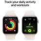 Apple Watch SE 3 (GPS) 40mm Aluminum Case with Sport Band - S/M in Starlight and 2-Year AppleCare+, , large
