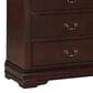Crown Mark Louis Philip 3-Piece Queen Bedroom Set in Cherry, , large