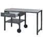 Hearth and Haven Outdoor Foldable Kitchen Cart with Side Table in Gray, , large