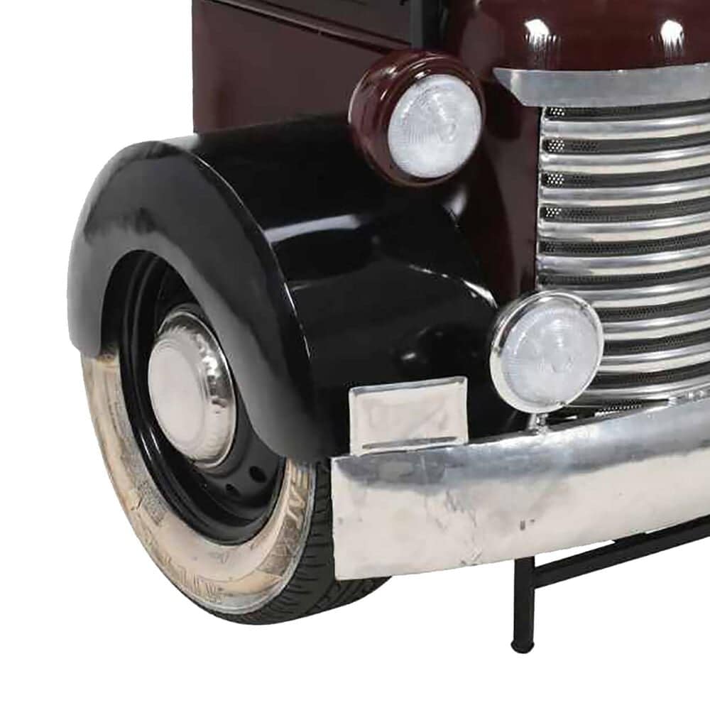 Jofran Glory Days Woody Vintage Bar in Brown, Black and Red, , large