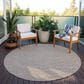 Dalyn Rug Company Laidley 6" Round Taupe Indoor/Outdoor Area Rug, , large