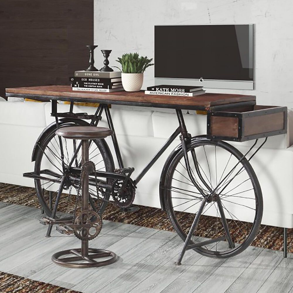 Jaipur Home Retro Bicycle Bar Table, , large