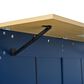 HOMLUX Farmhouse Kitchen Island with Drop Leaf and 2 Stools in Blue, Natural, Black and Rustic Brown, , large