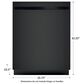 GE Appliances 24 " Built-In Dishwasher with ADA Compliant in White, , large