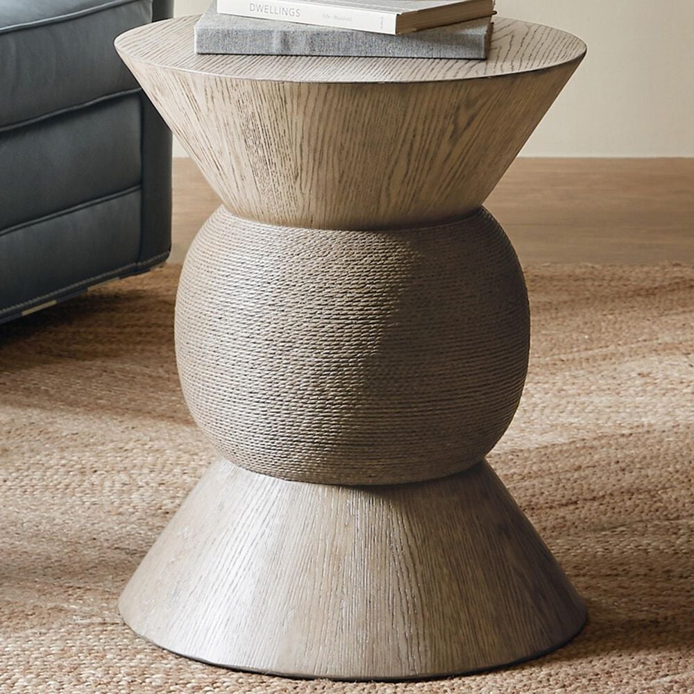 Hooker Furniture Commerce and Market Robin Round End Table in Light Natural, , large