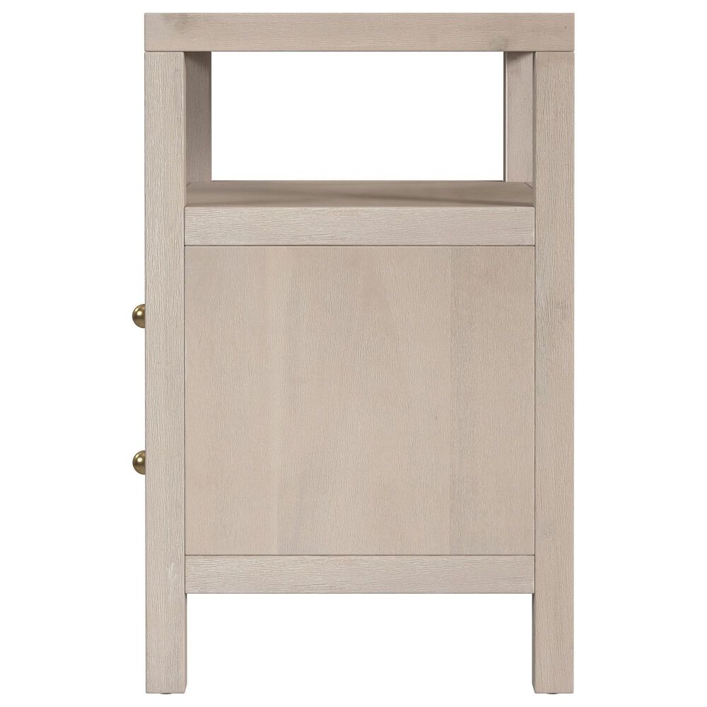 Butler Specialty Company Nora 2 Drawer Nightstand with Open Shelf in Antique Taupe, , large