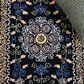 Safavieh Micro-Loop 5" x 8" Black and Green Area Rug, , large