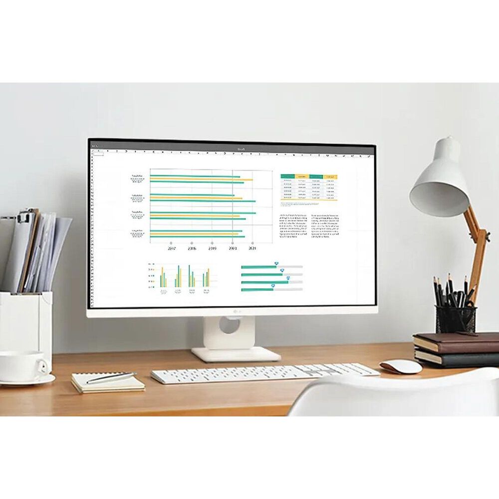 LG 27" FHD IPS Smart Monitor with WebOS in White, , large