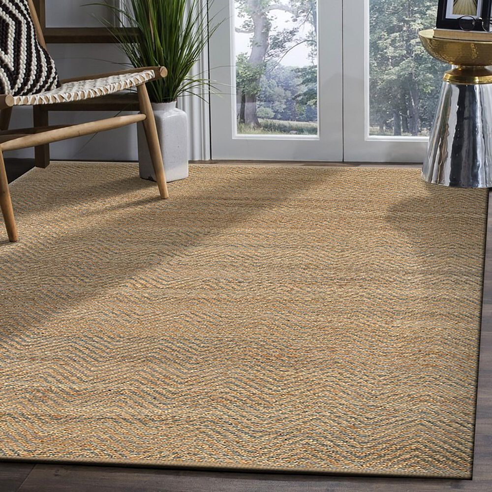 L&amp;R Resources Natural Fiber 7&#39;9&quot; x 9&#39;9&quot; Gray Area Rug, , large