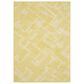 Oriental Weavers Havana Yellow and Ivory 1"10" x 7"3" Indoor/Outdoor Runner, , large